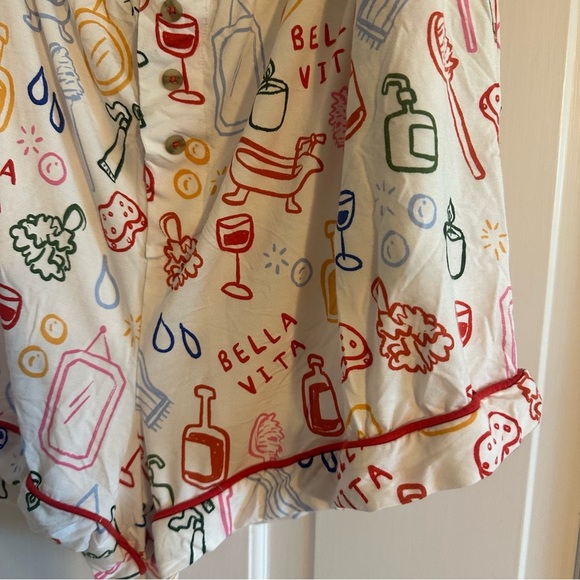 Anthropologie Jordan Nickson The Briar Piped Pajama Shorts - Picture 7 of 10